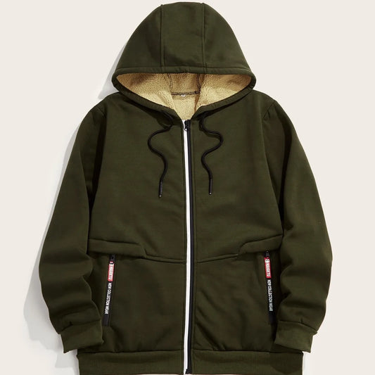 Felpa Oversize Unisex con Cappuccio in Pile