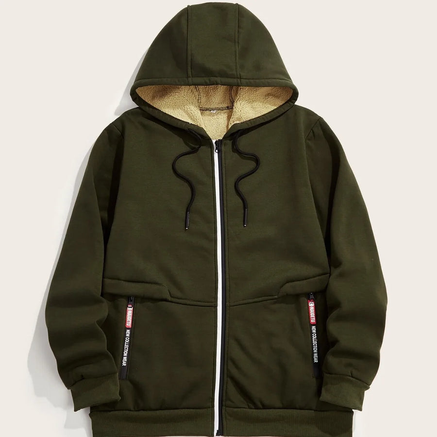 Felpa Oversize Unisex con Cappuccio in Pile