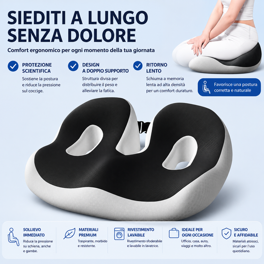 Cuscino Ergonomico da Seduta in Memory Foam